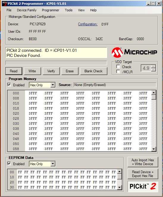 PICkit 2Frontice