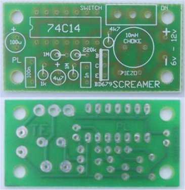 Screamer Siren PCB