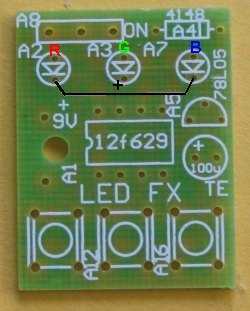 RGB LED FX PCBtop