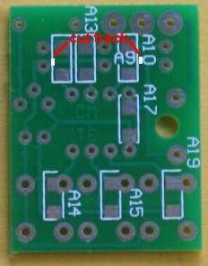 RGB LED FX PCBunderside cut tracks